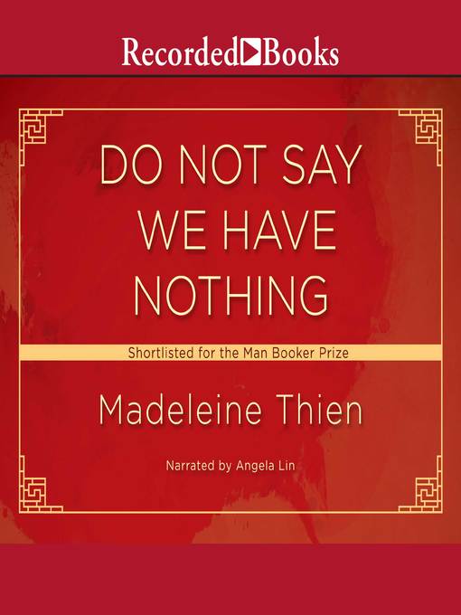 Cover image for Do Not Say We Have Nothing "International Edition"